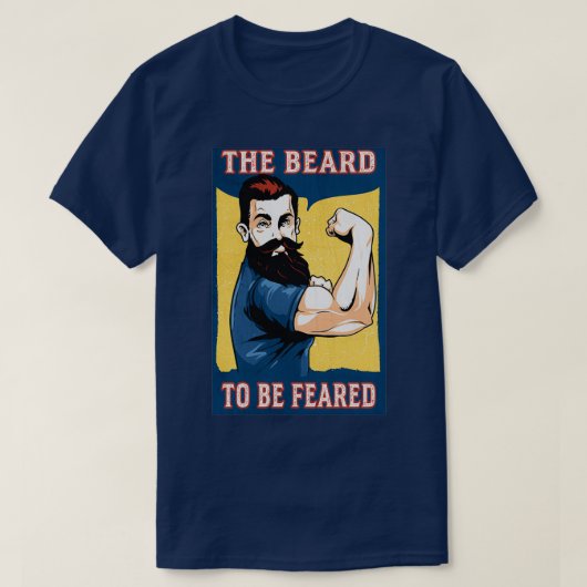 髭を恐れる Tシャツ (デザイン正面)