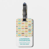 髭を搭載するカスタムな写真パターン ラゲッジタグ (裏面縦)