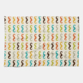 髭を搭載するパターン キッチンタオル (横)