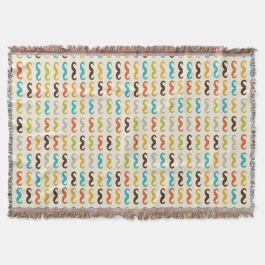 髭を搭載するパターン スローブランケット (正面)