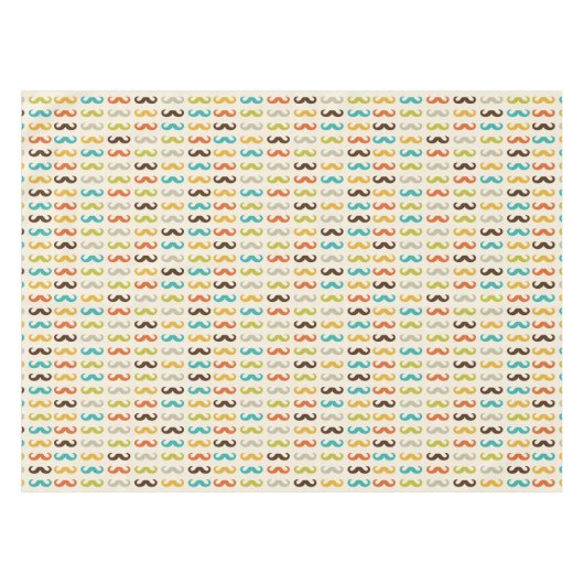 髭を搭載するパターン テーブルクロス (正面(横))