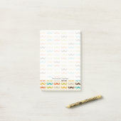 髭を搭載するパターン ポストイット (デスク上)