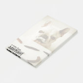 髭を搭載するフレンチ・ブルドッグ ポストイット (アングル)