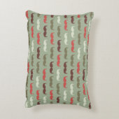 髭を搭載するヴィンテージパターン アクセントクッション (裏面(縦))