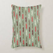 髭を搭載するヴィンテージパターン アクセントクッション (正面(垂直))