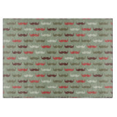 髭を搭載するヴィンテージパターン カッティングボード (正面)