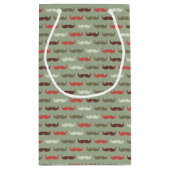 髭を搭載するヴィンテージパターン スモールペーパーバッグ (裏面)