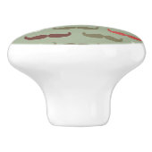 髭を搭載するヴィンテージパターン セラミックノブ (側面)