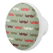 髭を搭載するヴィンテージパターン セラミックノブ (右)