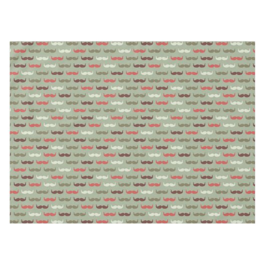 髭を搭載するヴィンテージパターン テーブルクロス (正面(横))