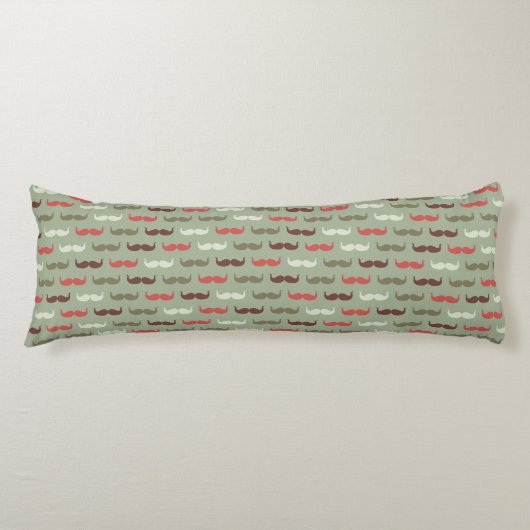 髭を搭載するヴィンテージパターン ボディピロー (正面)