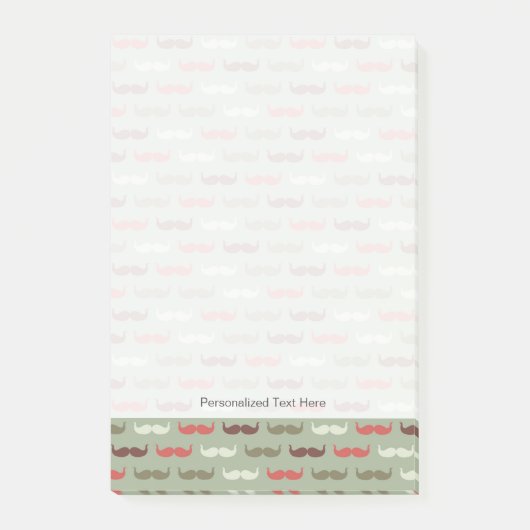 髭を搭載するヴィンテージパターン ポストイット (正面)