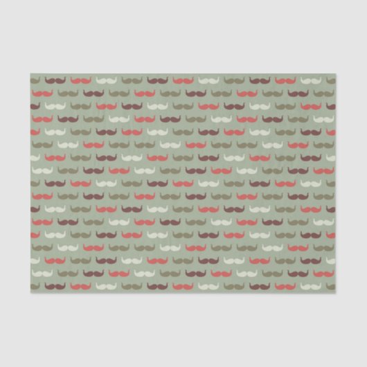 髭を搭載するヴィンテージパターン 薄葉紙 (正面)