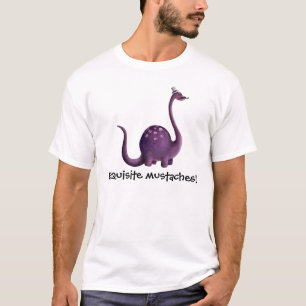 髭を搭載する恐竜 Tシャツ