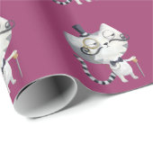 髭を搭載するKitty Cat ラッピングペーパー (ロールコーナー)