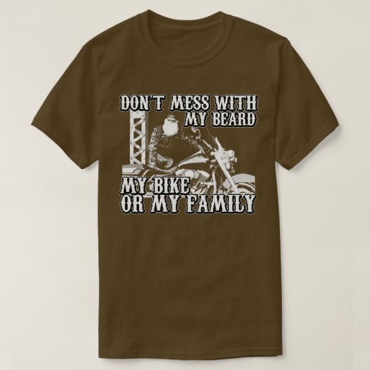 髭を散らかすな Tシャツ (デザイン正面)