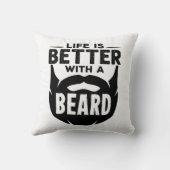 髭を生やした方が人生だ クッション (裏面)