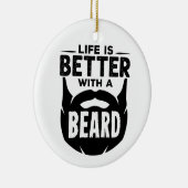 髭を生やした方が人生だ セラミックオーナメント (右)