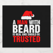 髭を生やした者は実在Uglとして信用すべし スパークリングワインラベル (シングルラベル)