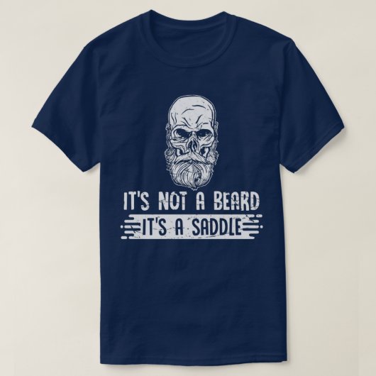 髭を生やした髭ではなくサドル Tシャツ (デザイン正面)