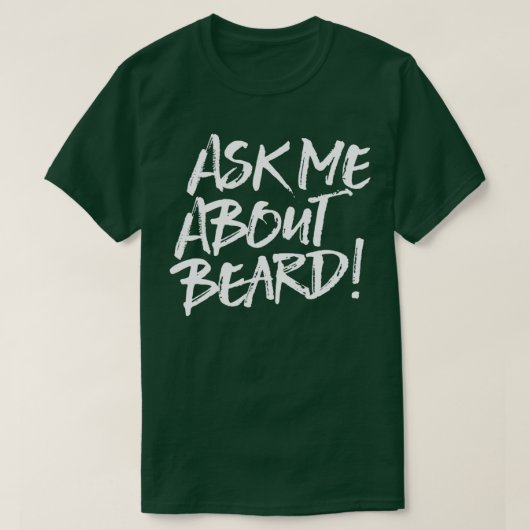 髭を生やした髭の紳士 Tシャツ (デザイン正面)