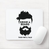 髭を生やしておいて話そう マウスパッド (マウス)