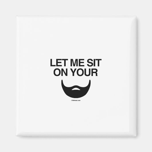 髭を生やしておこう マグネット (正面)