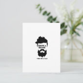 髭を生やしてから話そう ポストカード (スタンド正面)