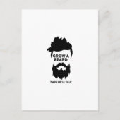 髭を生やしてから話そう ポストカード (正面)