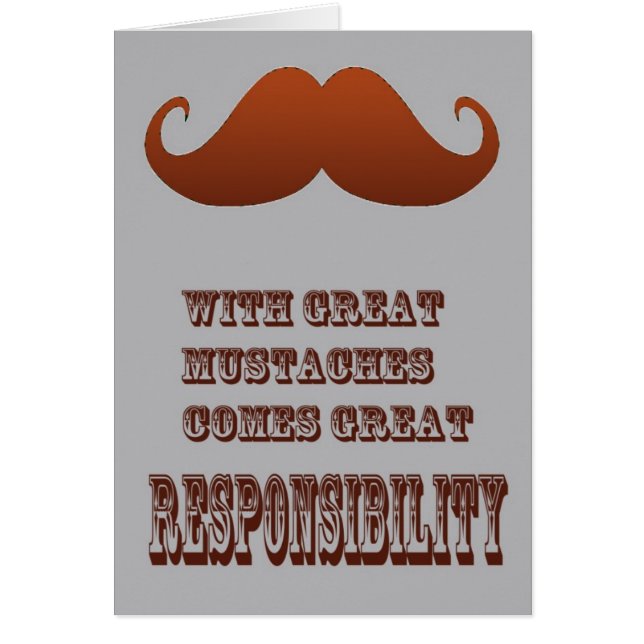 髭カード (正面)