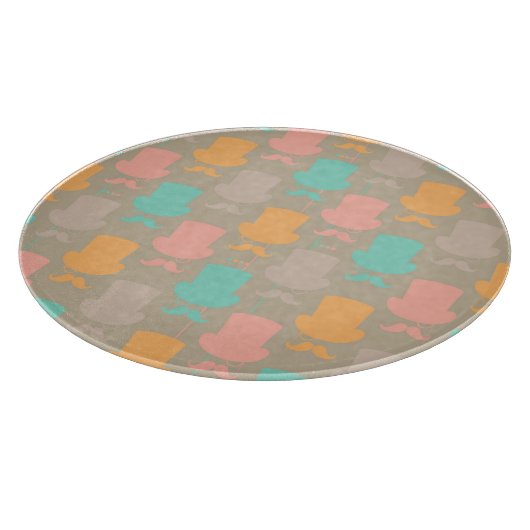 髭パターン2 カッティングボード (角)