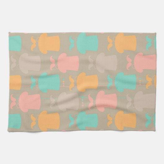 髭パターン2 キッチンタオル (横)