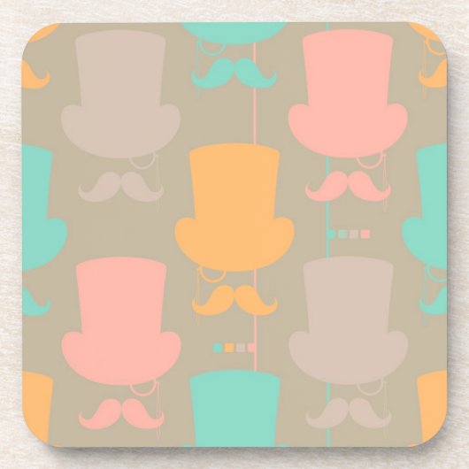 髭パターン2 コースター (正面)