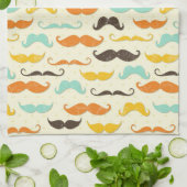 髭パターン3 キッチンタオル (折り畳み)