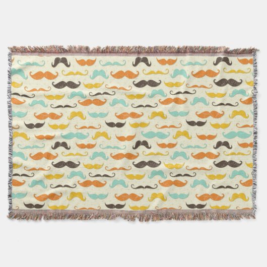 髭パターン3 スローブランケット (正面)