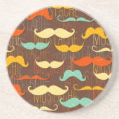 髭パターン コースター (正面)
