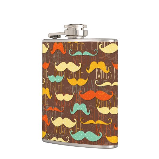 髭パターン フラスク (左)