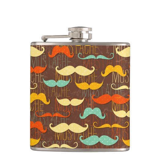 髭パターン フラスク (正面)