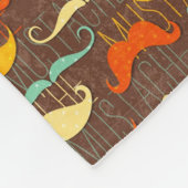 髭パターン フリースブランケット (角)