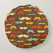髭パターン ラウンドクッション (裏面)