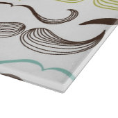 髭パターン、レトロのスタイル2 カッティングボード (角)