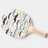 髭パターン、レトロのスタイル2 卓球ラケット (横)