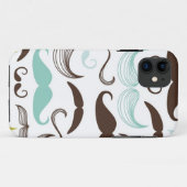 髭パターン、レトロのスタイル2 Case-Mate iPhoneケース (裏面(横))