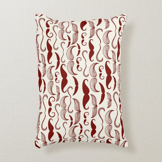 髭パターン、レトロのスタイル3 アクセントクッション (正面(垂直))