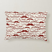 髭パターン、レトロのスタイル3 アクセントクッション (裏面)