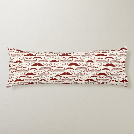 髭パターン、レトロのスタイル3 ボディピロー (正面)