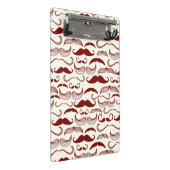 髭パターン、レトロのスタイル3 ミニクリップボード (アングル)