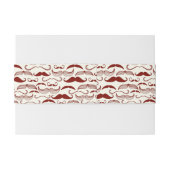 髭パターン、レトロのスタイル3 招待状ベリーバンド (裏面例)