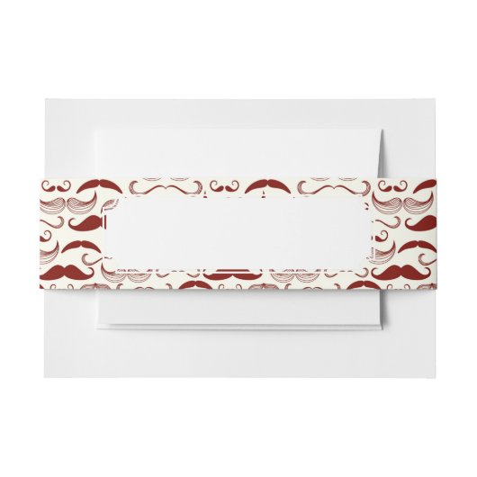 髭パターン、レトロのスタイル3 招待状ベリーバンド (正面例)