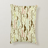 髭パターン、レトロのスタイル4 アクセントクッション (裏面(縦))